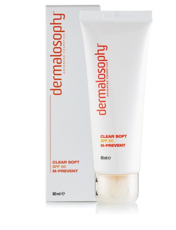 בלוק SPF 50 שקוף עם מדכא מלנין | CLEAR SOFT SPF 50 M PREVENT